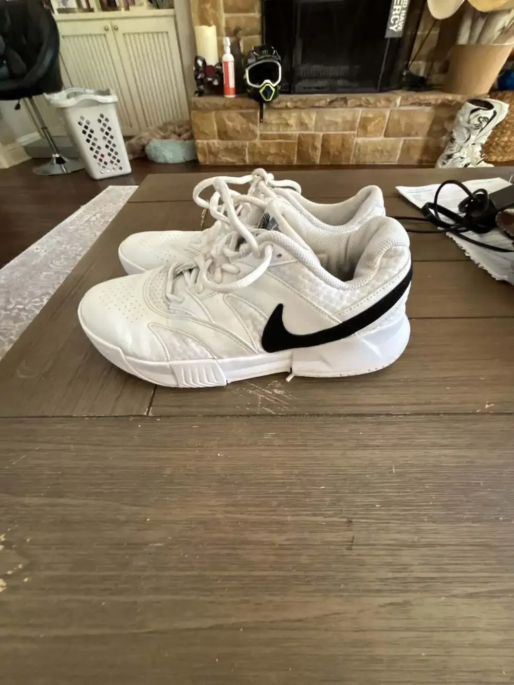 Nike Court Lite 4 Tennis Shoes White/Black FD6575-100